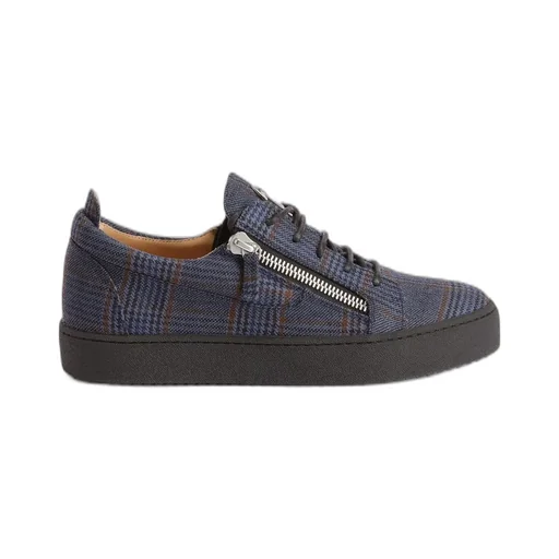 Giuseppe Zanotti Frankie Tartan Low-Top Sneakers