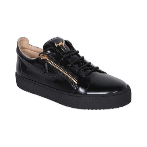 Giuseppe Zanotti Frankie Zip-Detailed Round Toe Sneakers