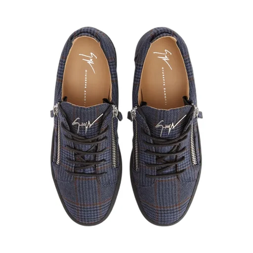 Giuseppe Zanotti Frankie Tartan Low-Top Sneakers