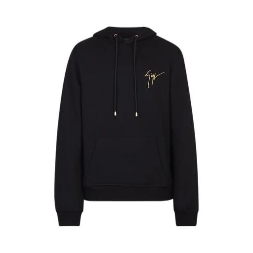 Giuseppe Zanotti Logo Embroidered Drawstring Hoodie
