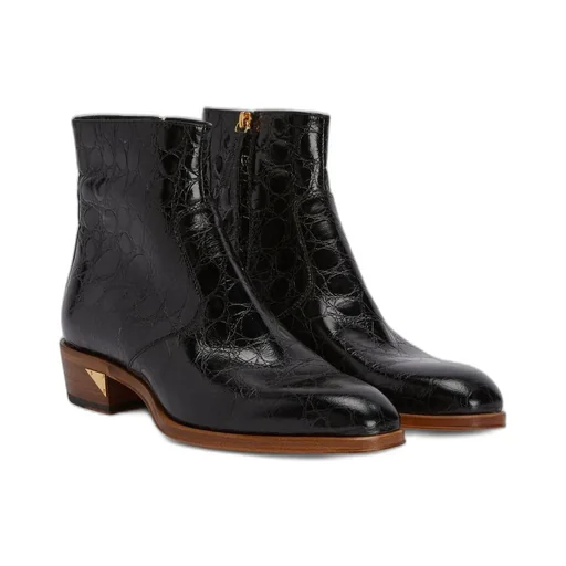 Giuseppe Zanotti Fabyen Croc-Embossed Boots
