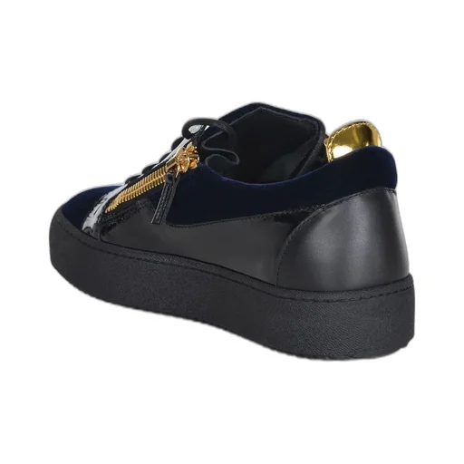 Giuseppe Zanotti Frankie Zip-Detailed Lace-Up Sneakers
