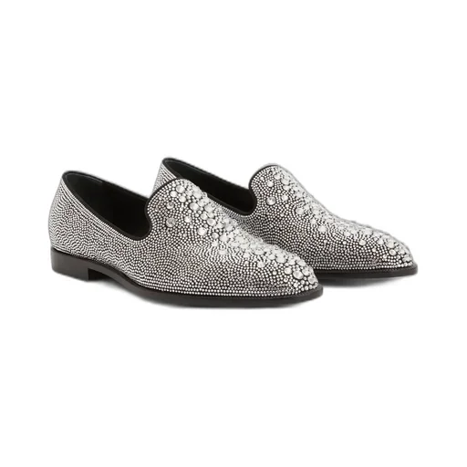 Giuseppe Zanotti Anthime Crystal-Embellished Loafers