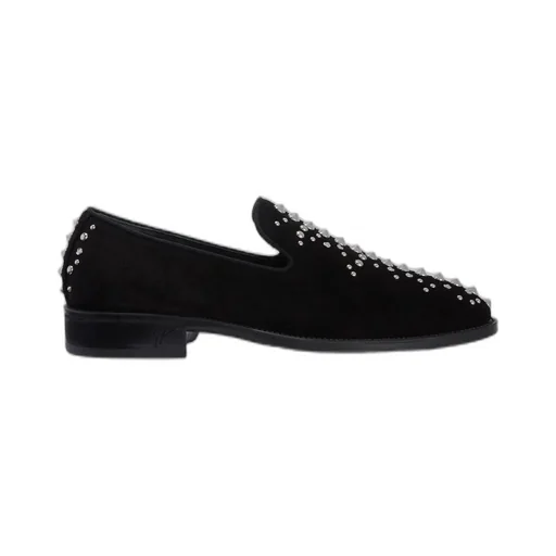 Giuseppe Zanotti Alfredson Studded Velour Loafers
