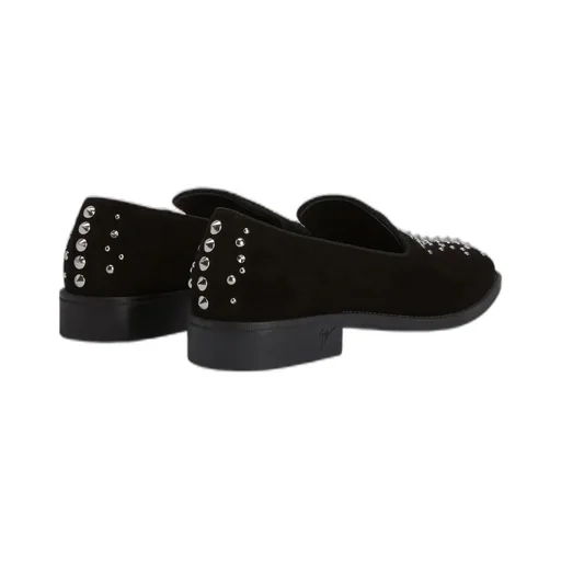 Giuseppe Zanotti Alfredson Studded Velour Loafers