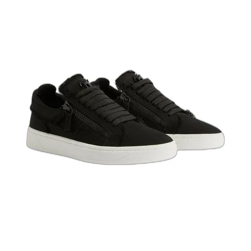 Giuseppe Zanotti Gz 94 Frayed Denim Low-Top Sneakers