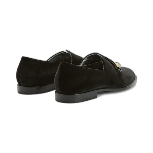 Giuseppe Zanotti Marty Pyramid Velvet Loafers