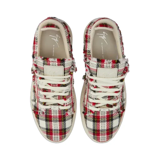 Giuseppe Zanotti Frankie Plaid Patterned Sneakers