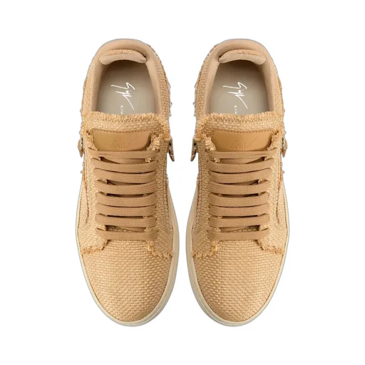Giuseppe Zanotti Gz 94 Raffia Zip Sneakers