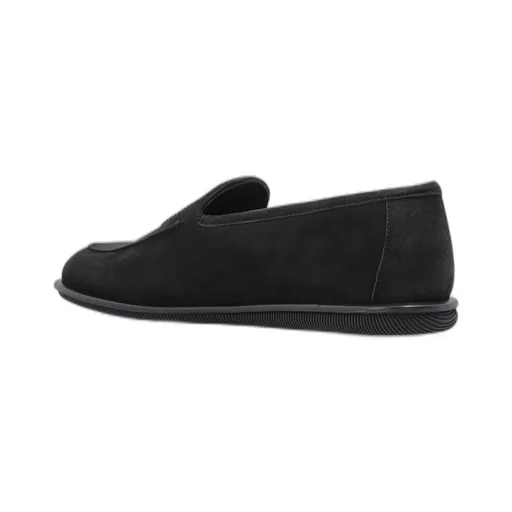 Giorgio Armani Logo Embroidered Slip-On Loafers