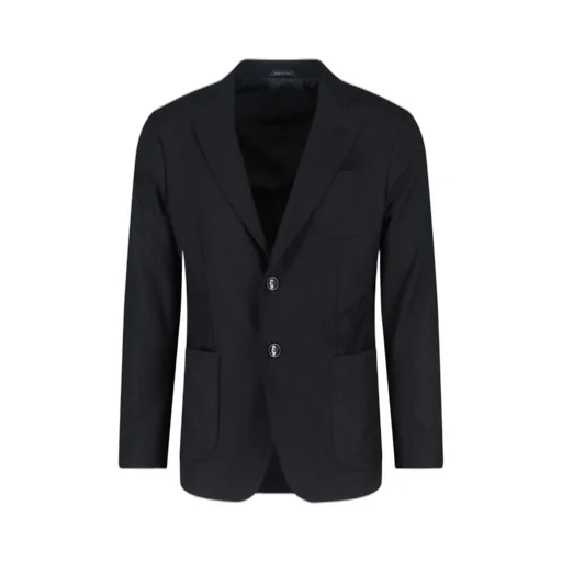 Giorgio Armani Single-Breasted Felted Blazer