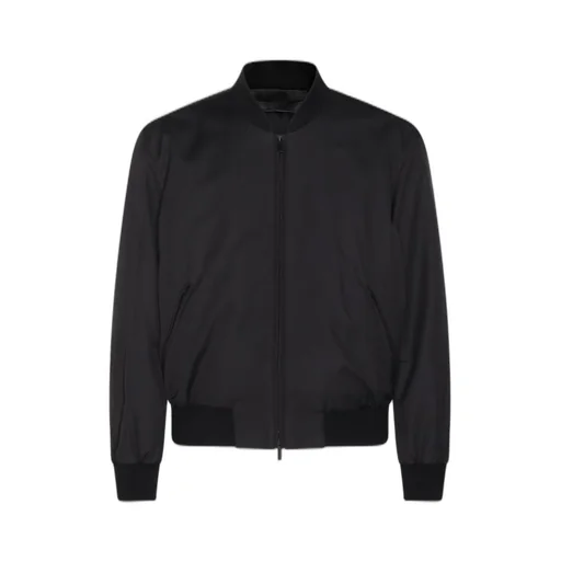 Giorgio Armani High Neck Zip-Up Jacket