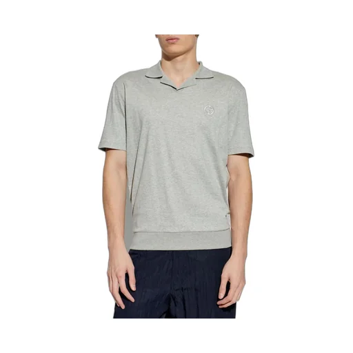 Giorgio Armani Logo Embroidered Polo Shirt