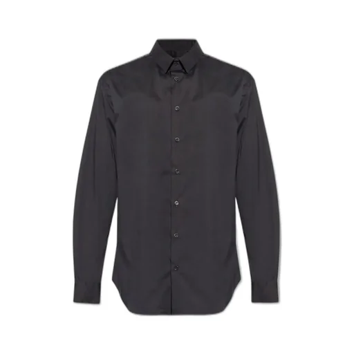 Giorgio Armani Curved Hem Poplin Shirt