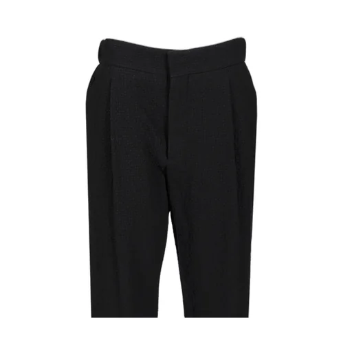 Giorgio Armani Pleat Detailed Textured Trousers