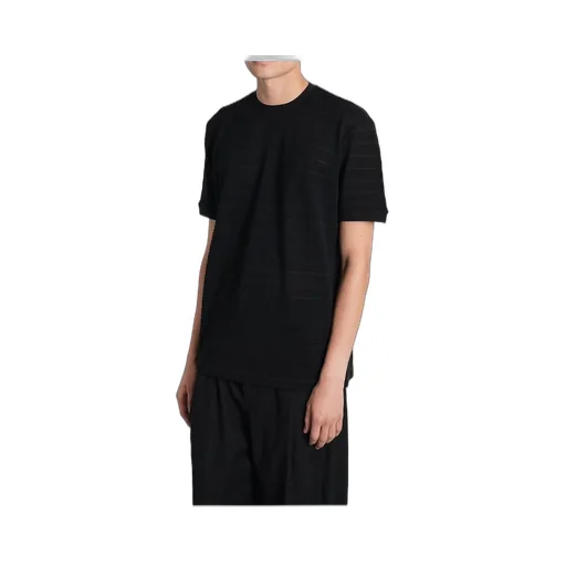 Giorgio Armani Stripe Textured T-Shirt