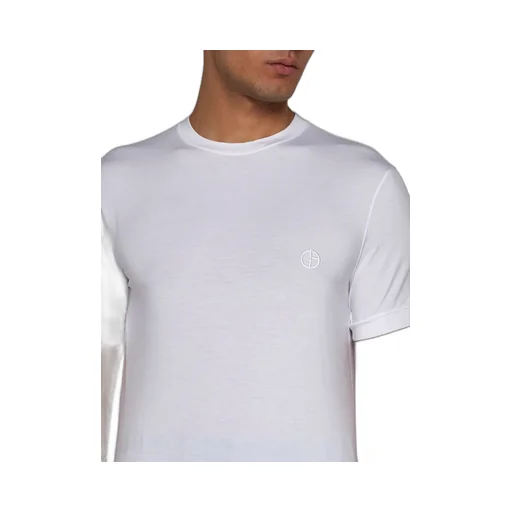 Giorgio Armani Logo Embroidered Crewneck T-Shirt