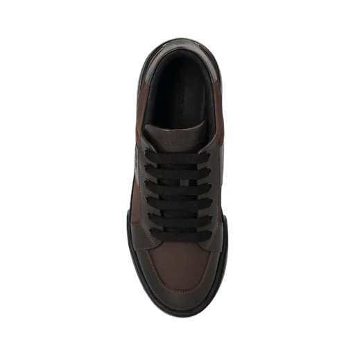 Giorgio Armani Logo Embossed Lace-Up Sneakers