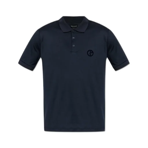 Giorgio Armani Button Detailed Short-Sleeved Polo Shirt