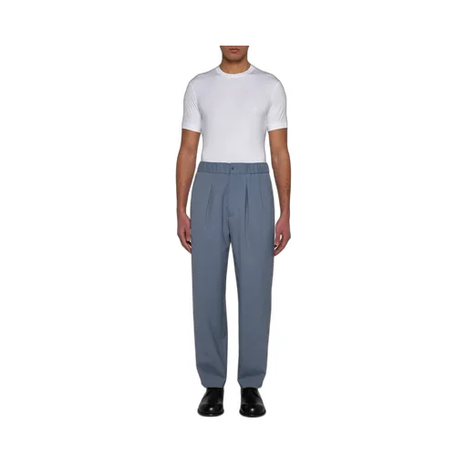 Giorgio Armani Logo Embroidered Crewneck T-Shirt