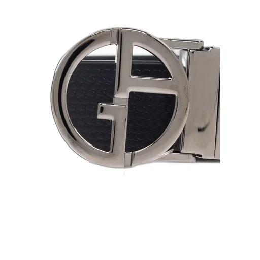Giorgio Armani Logo Plaque Buckled Belt