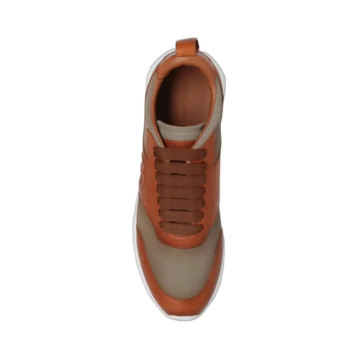 Giorgio Armani Panelled Lace-Up Sneakers