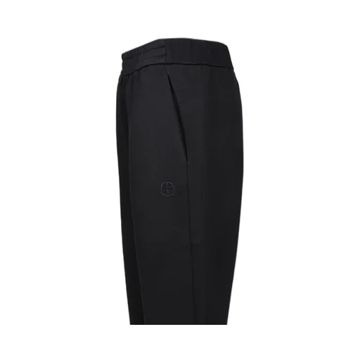 Giorgio Armani Elastic Waistband Straight Leg Trousers