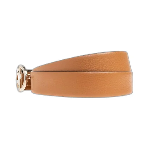 Giorgio Armani Pebbled-Effect Logo Buckled Belt