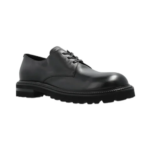 Giorgio Armani Logo Embossed Lace-Up Shoes