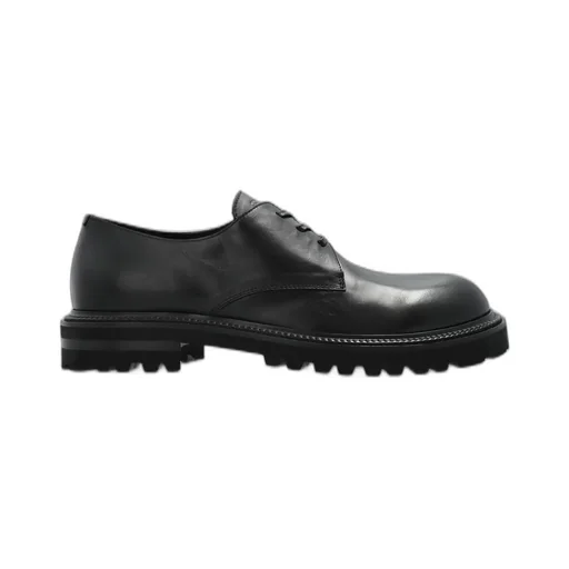 Giorgio Armani Logo Embossed Lace-Up Shoes