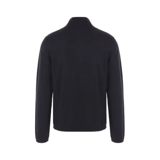 Giorgio Armani Long Sleeved Logo Embroidered Jumper
