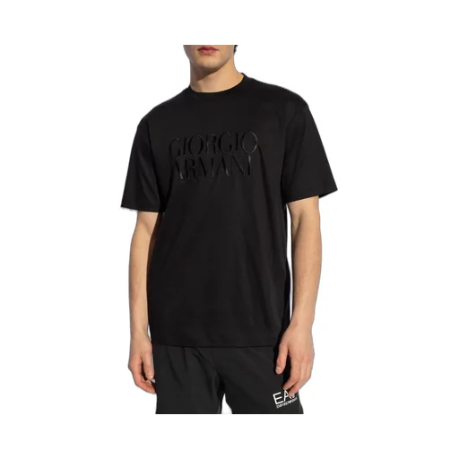 Giorgio Armani Logo Embroidered Crewneck T-Shirt