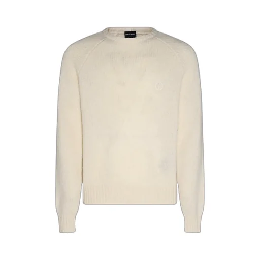 Giorgio Armani Logo Embroidered Crewneck Jumper
