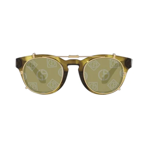 Giorgio Armani Clip-On Pantos-Frame Sunglasses