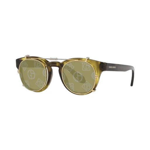 Giorgio Armani Clip-On Pantos-Frame Sunglasses