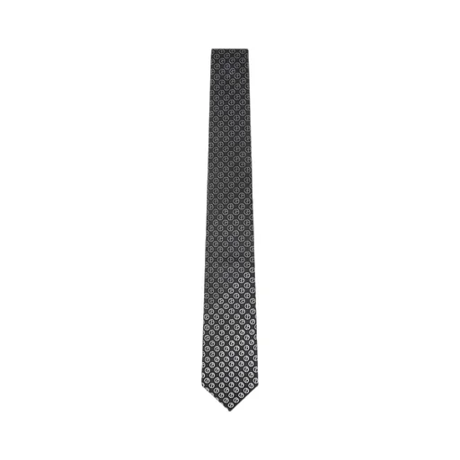 Giorgio Armani Monogram Patterned Pointed Tip Tie
