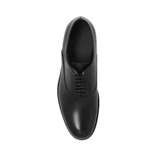 Giorgio Armani Almond Toe Lace-Up Derby Shoes