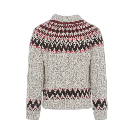 Moncler Grenoble Geometric Jacquard Crewneck Jumper