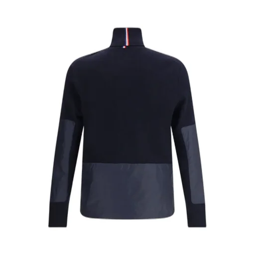 Moncler Grenoble Logo Embroidered Polo Neck Jumper