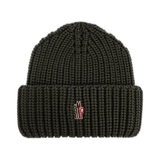 Moncler Grenoble Logo Embroidered Beanie