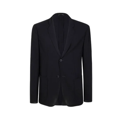 Giorgio Armani Single-Breasted Long-Sleeved Jacket