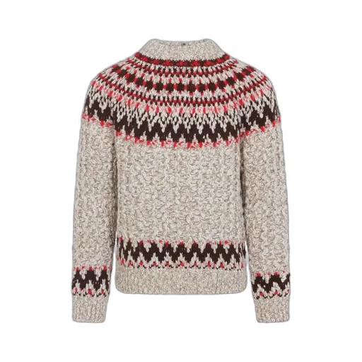 Moncler Grenoble Geometric Jacquard Crewneck Jumper