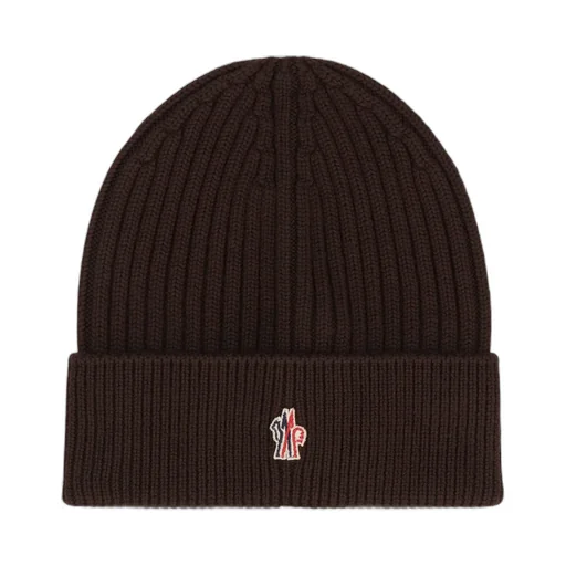 Moncler Grenoble Logo Patch Knitted Beanie