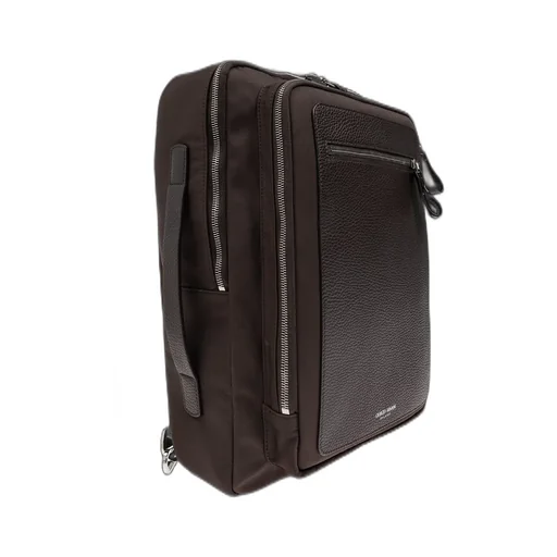 Giorgio Armani Logo Printed Zipped Backpack