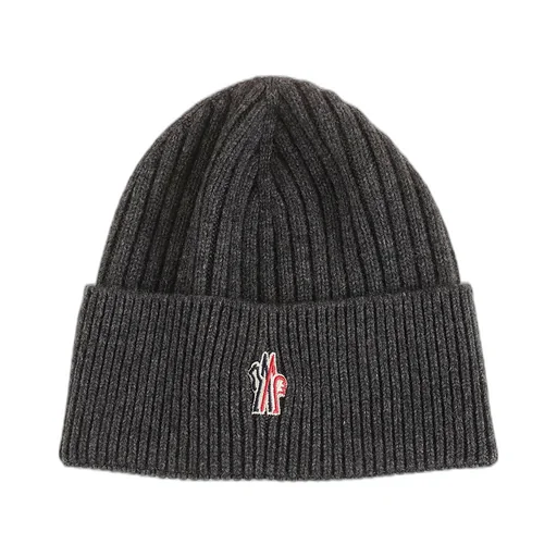 Moncler Grenoble Logo Patch Knit Beanie