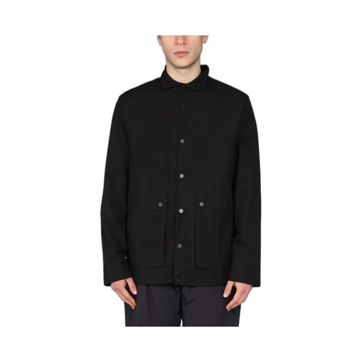 Monobi Shirt-Collar Buttoned Jacket
