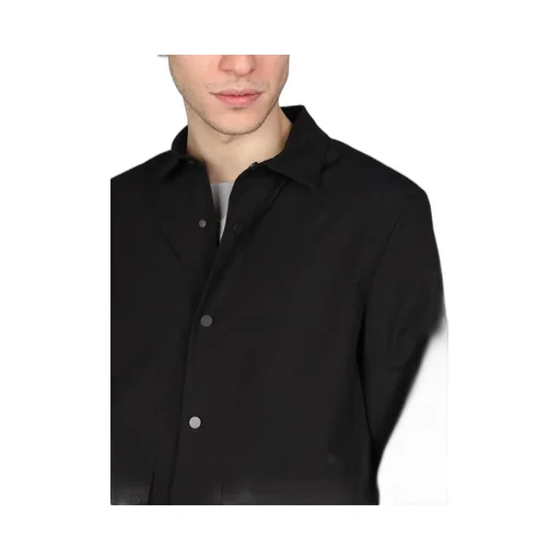 Monobi Shirt-Collar Buttoned Jacket