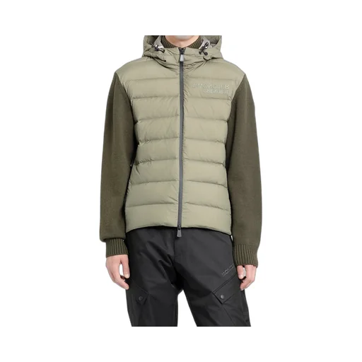 Moncler Grenoble Zipped Knit Padded Cardigan
