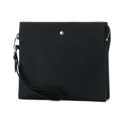 Montblanc Logo Plaque Zipped Clutch Bag