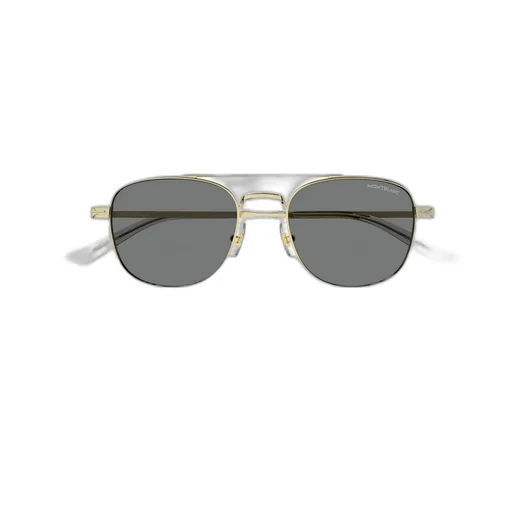 Montblanc Eyewear Double Bridge Pilot Frame Sunglasses
